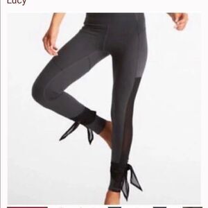 Lucy light & free mesh panel bow tie leggings
